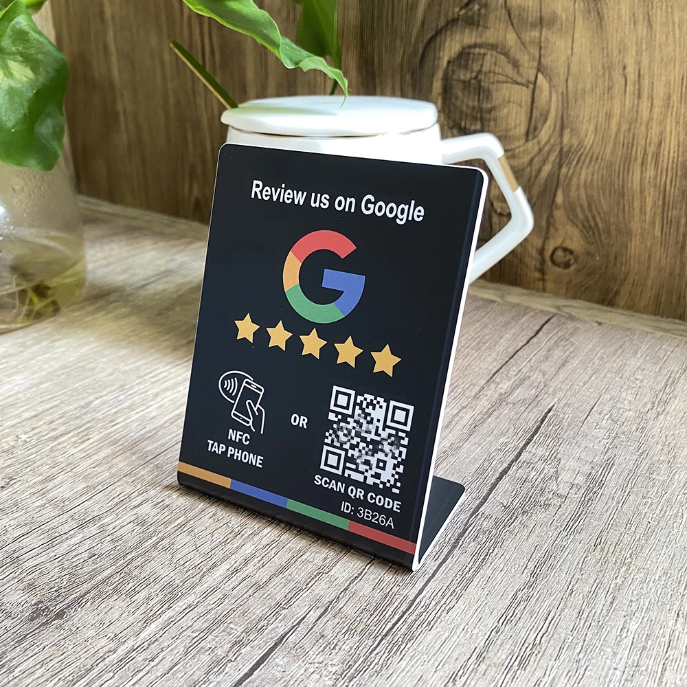 Trustpilot Tripadvisor Подставка для обзора Google Review Стол станции NFC Кронштейн марки QR Scan