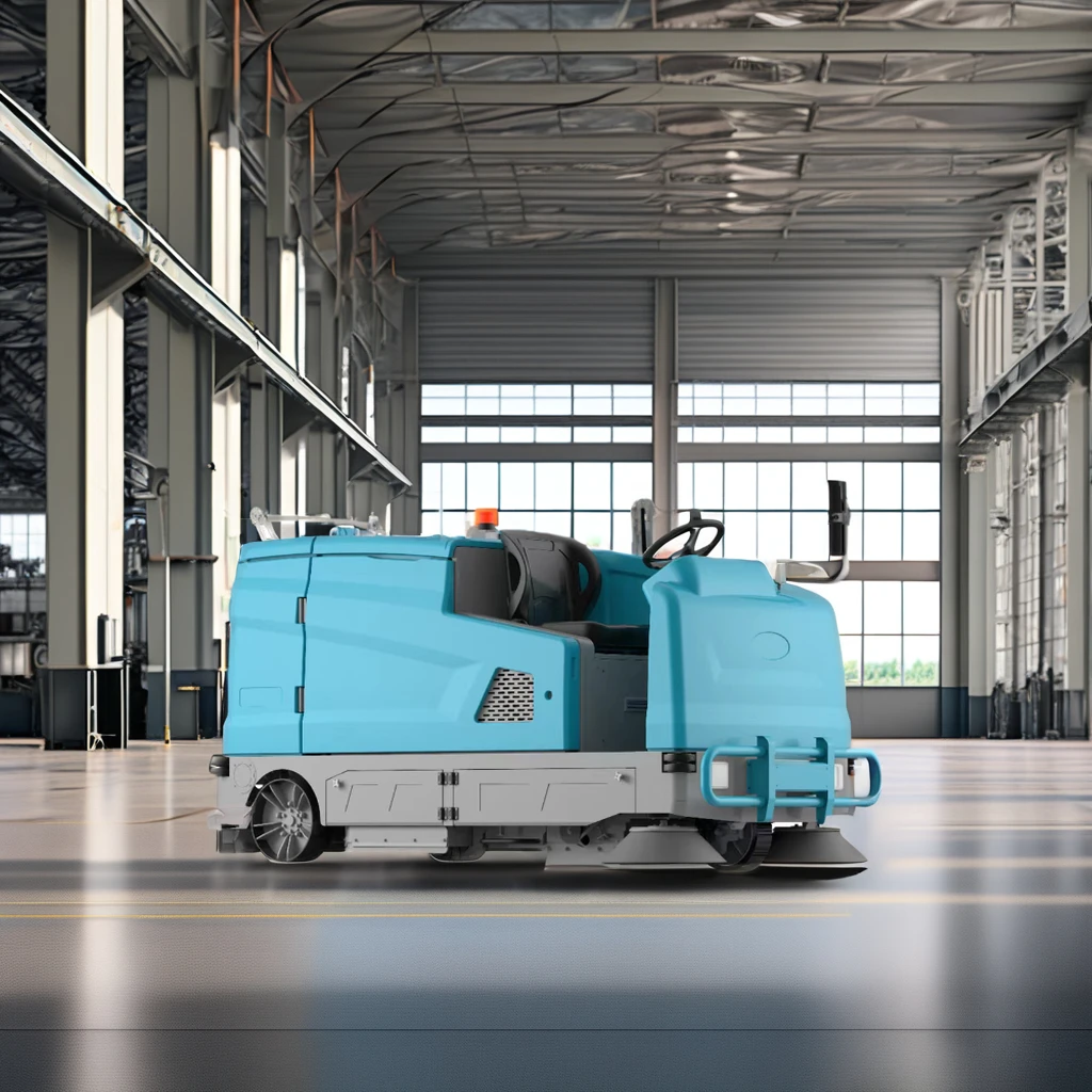 High-power Electric Floor Scrubber Machine New Household Commercial Factory Direct Floor Scrubber Machine High-pressure Sweeper