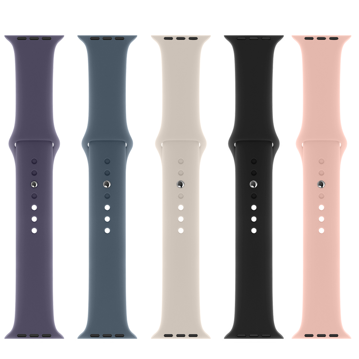 Силиконовый ремешок для Apple Watch Band 45 мм 46 мм 44 мм 41 мм 40 мм 42 мм Спортивный браслет Correa iWatch Series 11 10 SE 9 8 7 6 5 Ultra 3