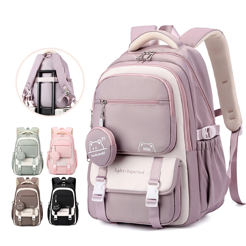 Mochila escolar con estampado para niños, mochilas ligeras impermeables para niñas, mochilas escolares para mujeres, bolsa de viaje de moda, mochila infantil