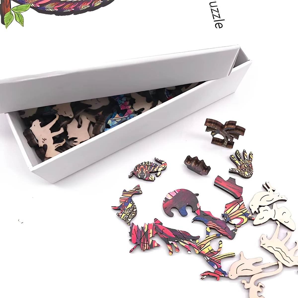 Einzigartige Holzpuzzles „Baum des Lebens“ – unregelmäßiges Puzzle in Tierform, lustiges Freizeitspielzeug, perfektes Geschenk für Weihnachten, Geburtstage