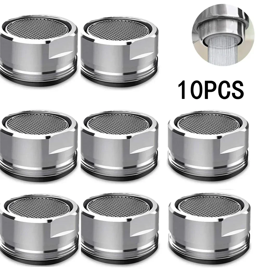 10/3 pçs torneira filtro de poupança água aerador m24 rosca banheiro bronze aço inoxidável substituível filtro malha bocal misto