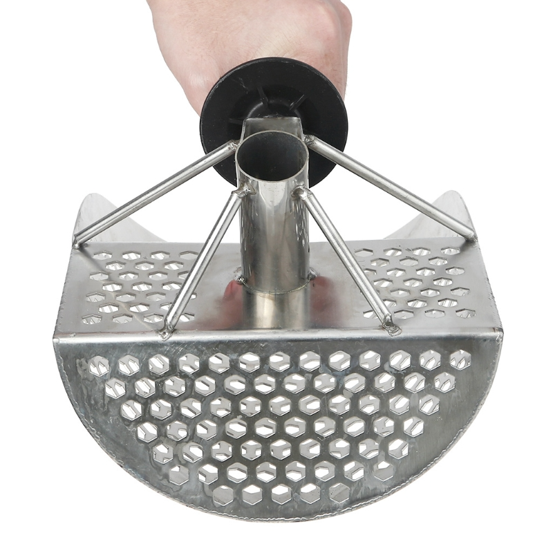 Aço inoxidável Praia Areia Colher, Cavando Pá com Alça, Metal Detectando, Pesquisa Subaquática