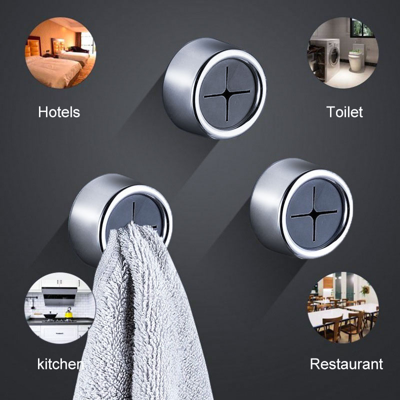 Non Punching Dishwashing Cloth Storage Clip, Cozinha Household Gloves Hook, Toalheiro, Hole Clip, Wall Hanging, 3Pcs