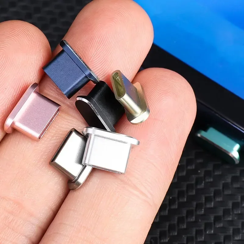 1/4 шт. металлическая пылезащитная заглушка USB типа C для iPhone 15 Pro Max Plus 15PM, защита порта зарядки типа C для мобильного телефона, крышка, пробка