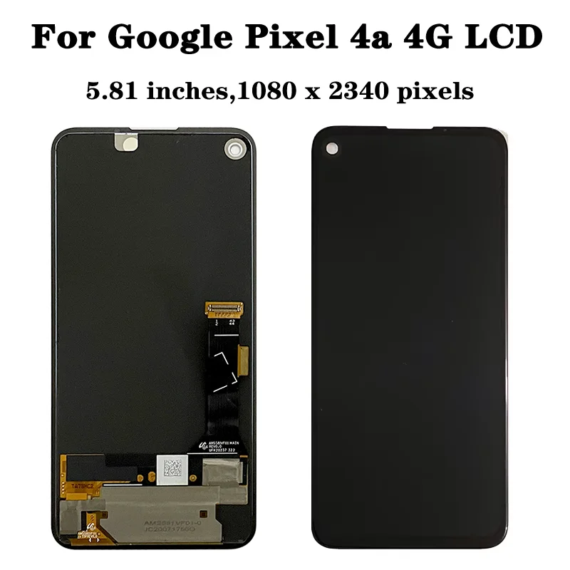 Ban Đầu Cho Google Pixel 4a 4G LCD G025J Hiển Thị Màn Hình Cảm Ứng Số Hóa Lắp Ráp Thay Thế Cho Google Pixel 4a 5G GD1YQ LCD