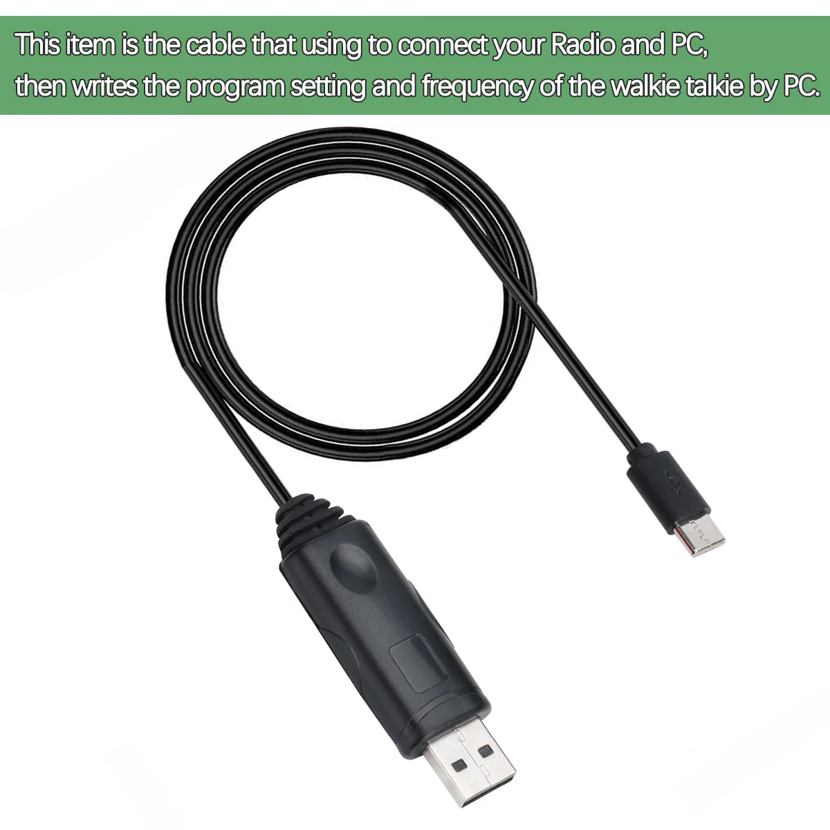 Cabo de programação usb original tipo-c para radio UV-98 plus UV-99 bajeton DM-5000 DM-6000 radtel RT-880 RT-880G RT-6D rádio amador