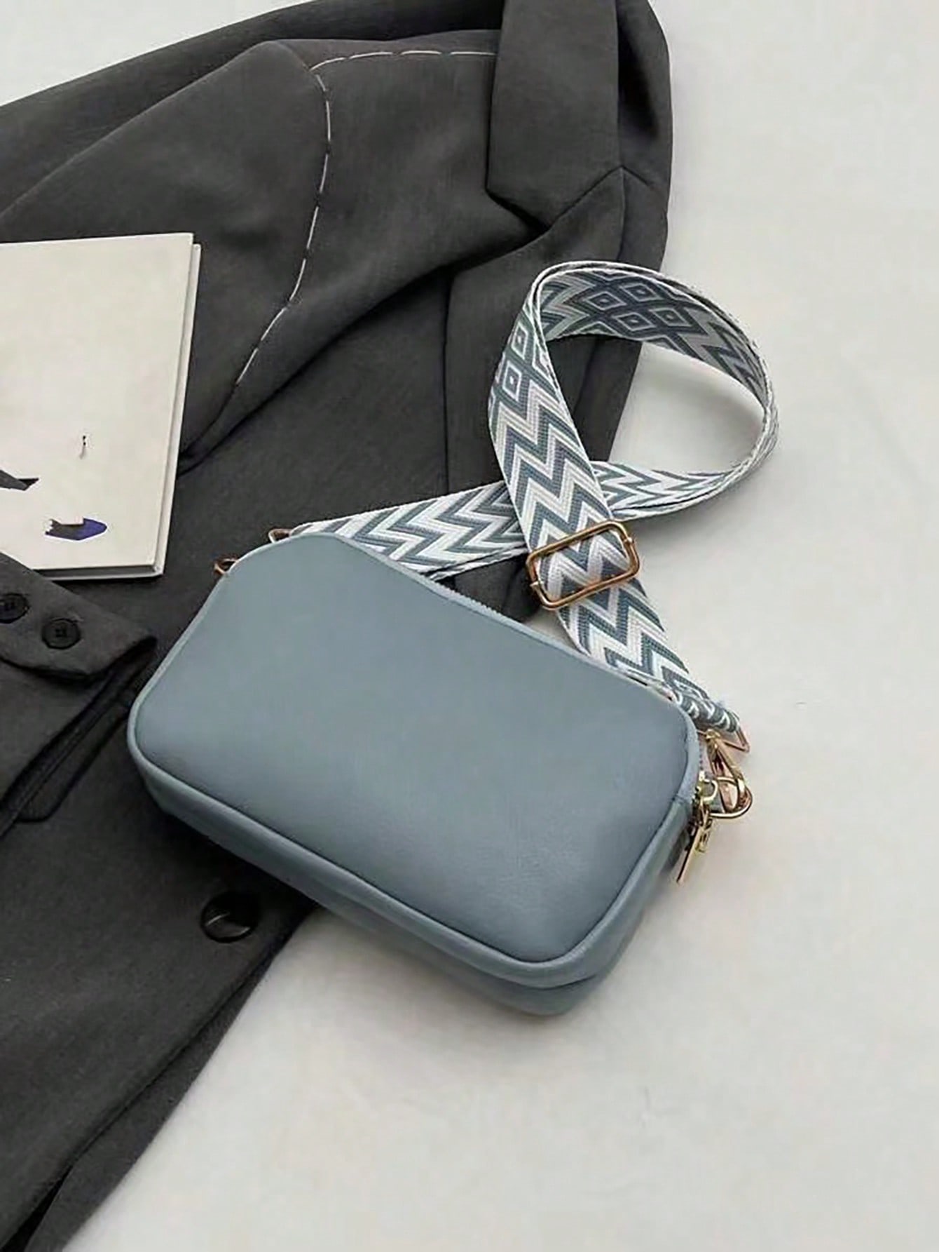 シンプルなソリッドカラーのクロスボディバッグ、ファッショナブルなPUショルダーバッグ、Phon Eウォレット付きレディースカジュアルハンドバッグ