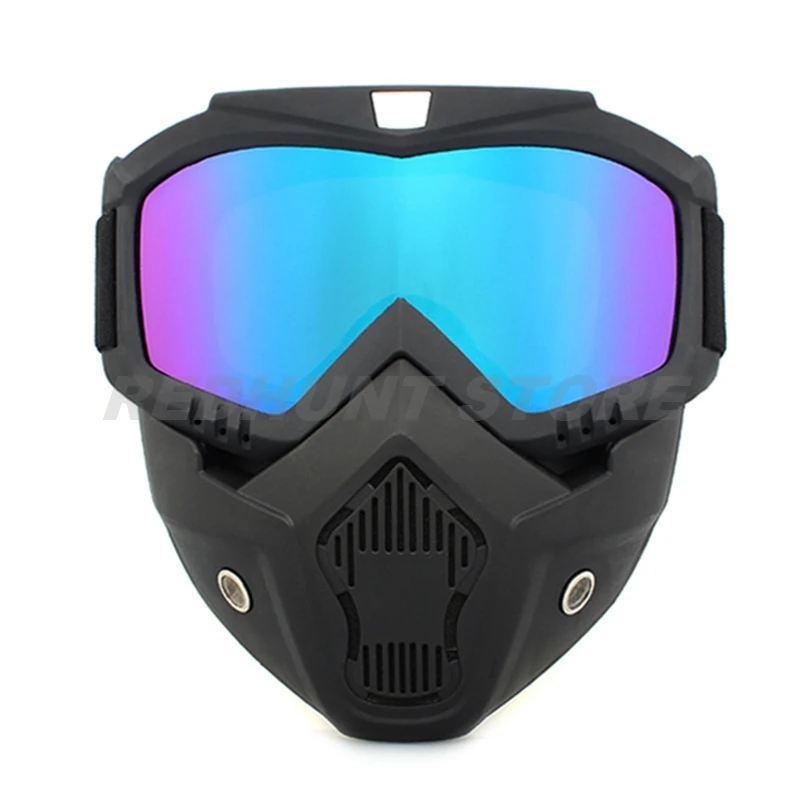 ยุทธวิธีขี่จักรยานหน้ากาก Goggles UV Windproof Anti-Fog ปรับได้แว่นตายุทธวิธี CS/Paintball