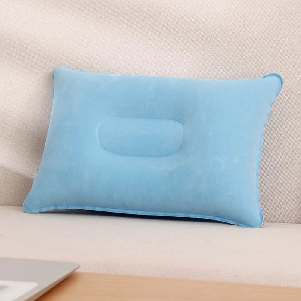 หมอนท่องเที่ยวพองหมอนลมแบบพกพาสําหรับตั้งแคมป์เดินป่าโฮมออฟฟิศ Napping Sleeping คอเอวสนับสนุนเอว