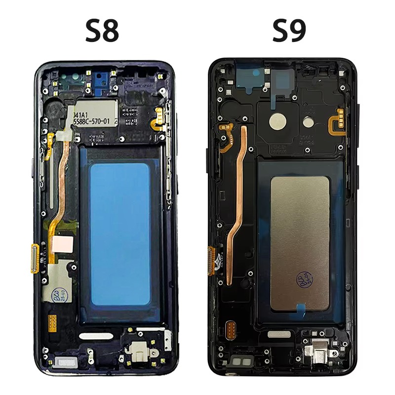 100% probado nuevo para Samsung S8 G950 G950F SM-G950FD pantalla táctil LCD con marco para Samsung S9 G960 pantalla de SM-G960F