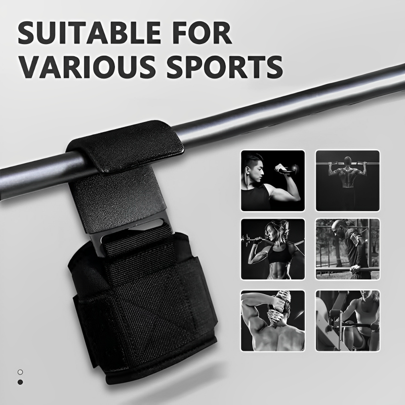Gancho antideslizante para levantamiento de pesas, par de correas para levantamiento de pesas, Deadlift, barbilla, ejercicio, Fitness, entrenamiento, 2 uds.