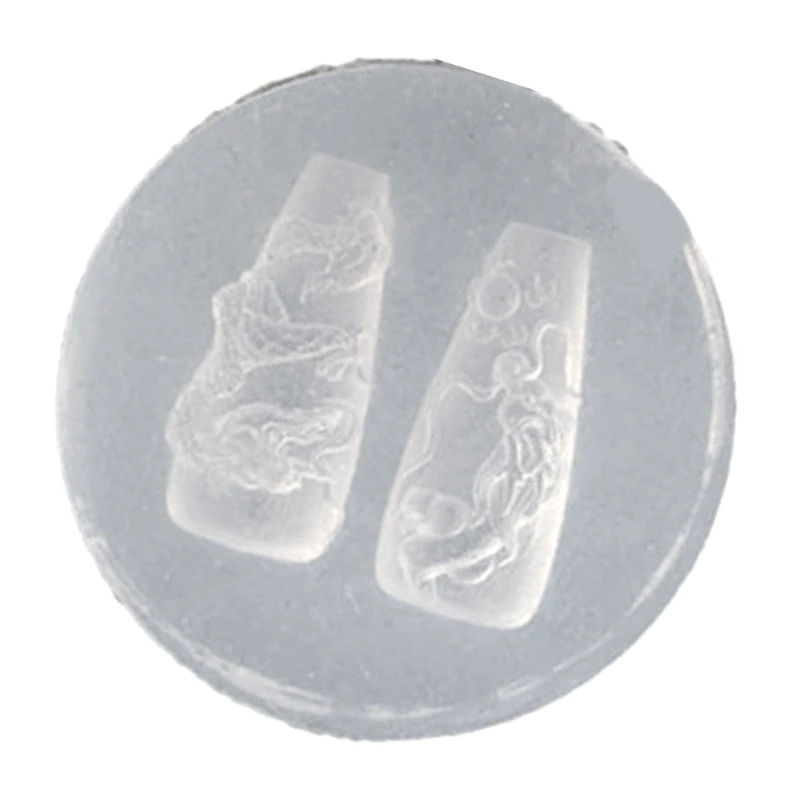 Nagelstempelschablone, Drachen-/Schlangenform, Nagelkunstformen, DIY-Nagelschnitzform, Nagelzubehör für Nagelkunst-Enthusiasten