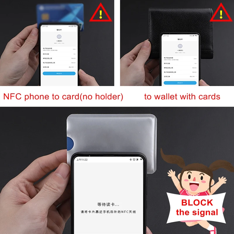 10 stücke Anti-Scan Karte Hülse Anti-magnetische Anti-diebstahl Anti RFID/NFC scannen Aluminium Folie sicherheit Bank Karte ID Karte Halter