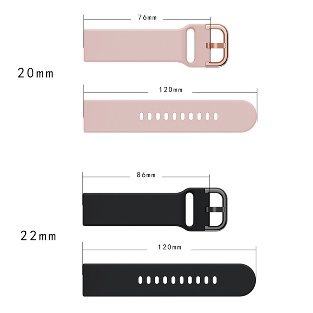 Amazfit Bip用シリコンストラップ,ブレスレットアクセサリー,gts 2,3,4,ミニストラップ,gtr 2,3,4,42mm, 20mm, 22mm