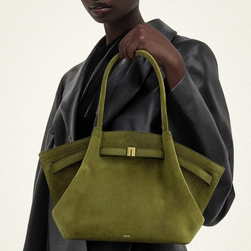 JW Pei Dumpling Bag Camurça Ombro Crossbody Underarm Bag Nicho Design Moda Bolsa Sacola