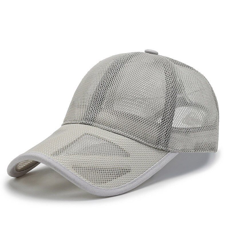 여름 남성 모자 Openwork 브림 통기성 메쉬 모자 야외 스포츠 선 스크린 야구 여성 Sunhat