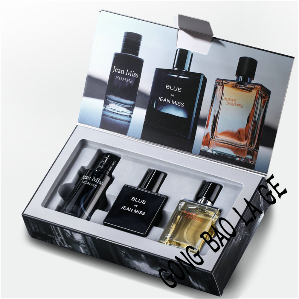 Hohe Qualität 90 ml Männer Parfüm Geschenk Box 3 stücke Set Köln Faszination Mann Profumo Uomo Dauerhafte Zieht Frauen parfums Homme