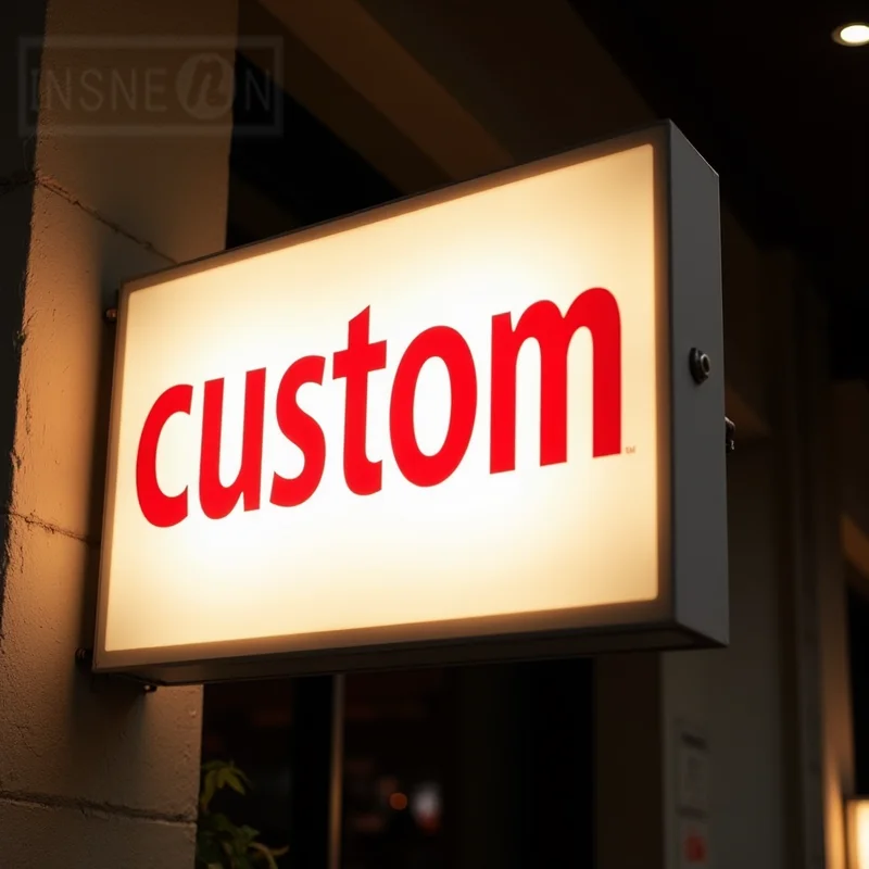 Custom Acrylic LED Light Box for Business Outdoor Use Waterproof Double Sided Storefront Signage Wall Mounted