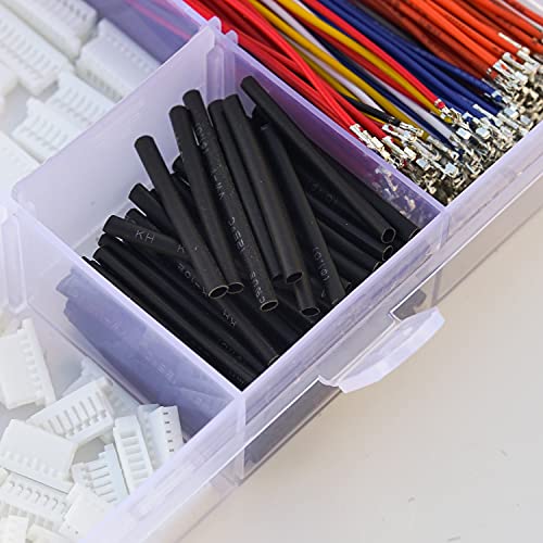JST Connector Kit 1.0mm Pitch JST-SH 1.0 Micro Connector with Premium 28AWG Pre-Crimped Cables,SH 1.0mm Connector (SH-Kit)