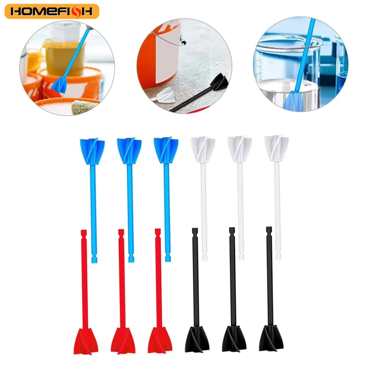 Mezclador de epoxi, accesorio de taladro de pintura, paleta de consistencia, líquidos, cabezal de resina, agitador, mezclador, accesorio de resina de pintura con rojo