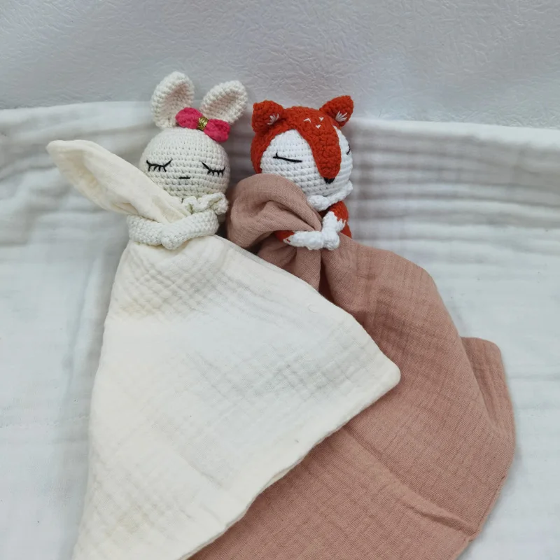 아기 노리개 달래기 수건 턱받이 부드러운 토끼 곰 코끼리 잠자는 인형 Teether 유아 편안한 잠자는 간호 포옹 Doudou B