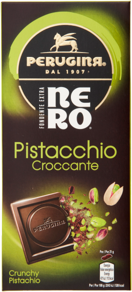 Chocolate Fondente Extra Nero Pistachio Croccante 85g - Perugina