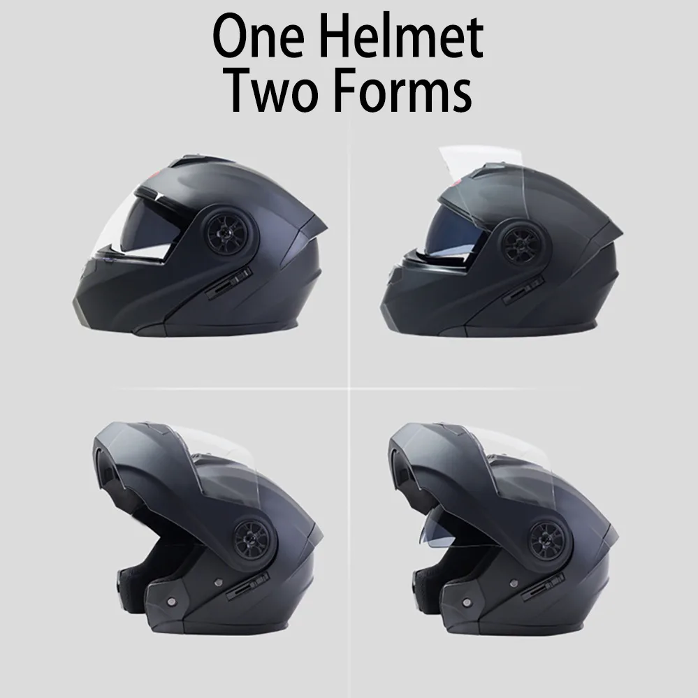 Bluetooth オートバイフルフェイスヘルメット男性女性安全ダウンヒルモトクロスレーシングモジュラーフリップアップヘルメットキャスコモト DOT 承認