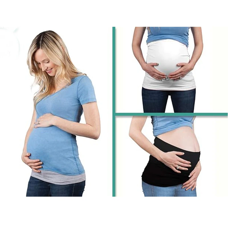 4 pacotes de faixa de barriga para gravidez, calças de maternidade e extensor de jeans para todos os aparadores e incluindo cuidados pré-natais pós-gravidez