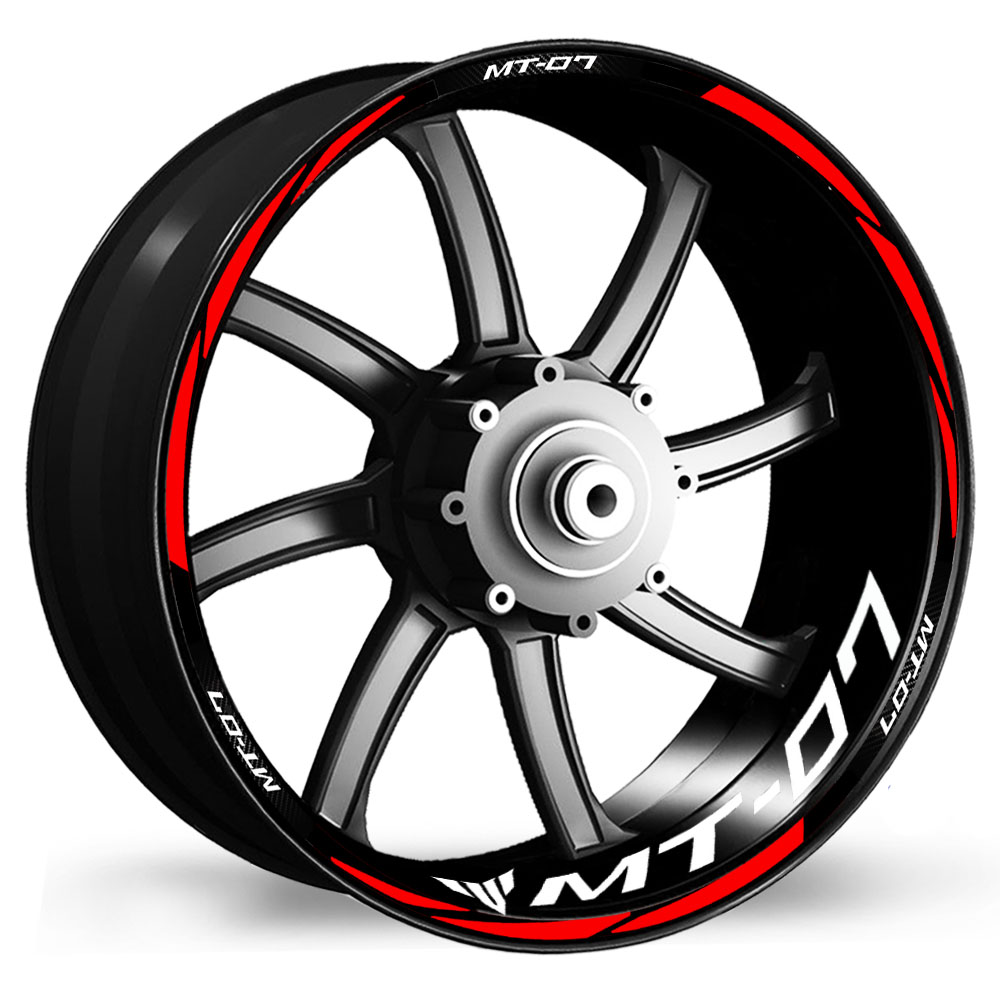 Phản Quang MT-07 Xe Máy Bánh Xe Dán Phản Quang Vành Decal Logo Sọc Băng Phụ Kiện Dành Cho Xe Yamaha Mt07 2020 2021 2022