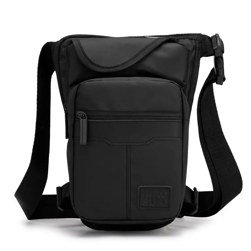 Hohe Qualität Nylon Männer Drop Bein Tasche Fanny Pack Motorrad Reiten Casual Schulter Kreuz Körper Oberschenkel Männlichen Hüfte Gürtel Taille Taschen