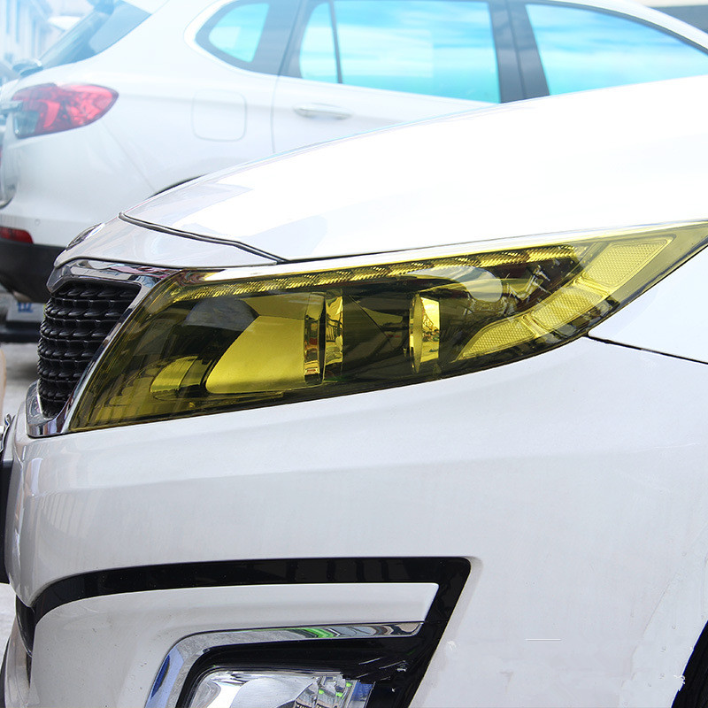 光沢透明ライトブラックスモーク PVC フィルムティント 30 × 60 センチメートル自動車ライトヘッドライトテールライトティントビニールフィルムステッカーラップカバー