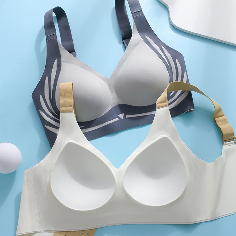 Sujetador de realce sin costuras para mujer, ropa interior Sexy, ajustable, antiflacidez, pechos pequeños, soporte suave