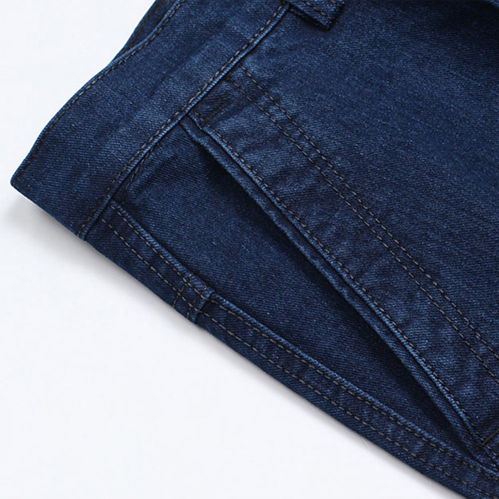 Neue Ankunft Stretch Jeans für Männer Frühling Herbst Männlich Casual Hohe Qualität Baumwolle Regular Fit Denim Hosen Dunkelblau Baggy Hosen