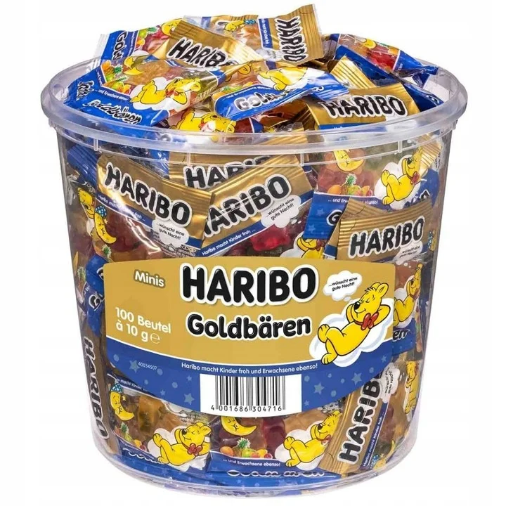Gute Gels-Nacht Goldbar mini 100sztx10g 1kg - Haribo