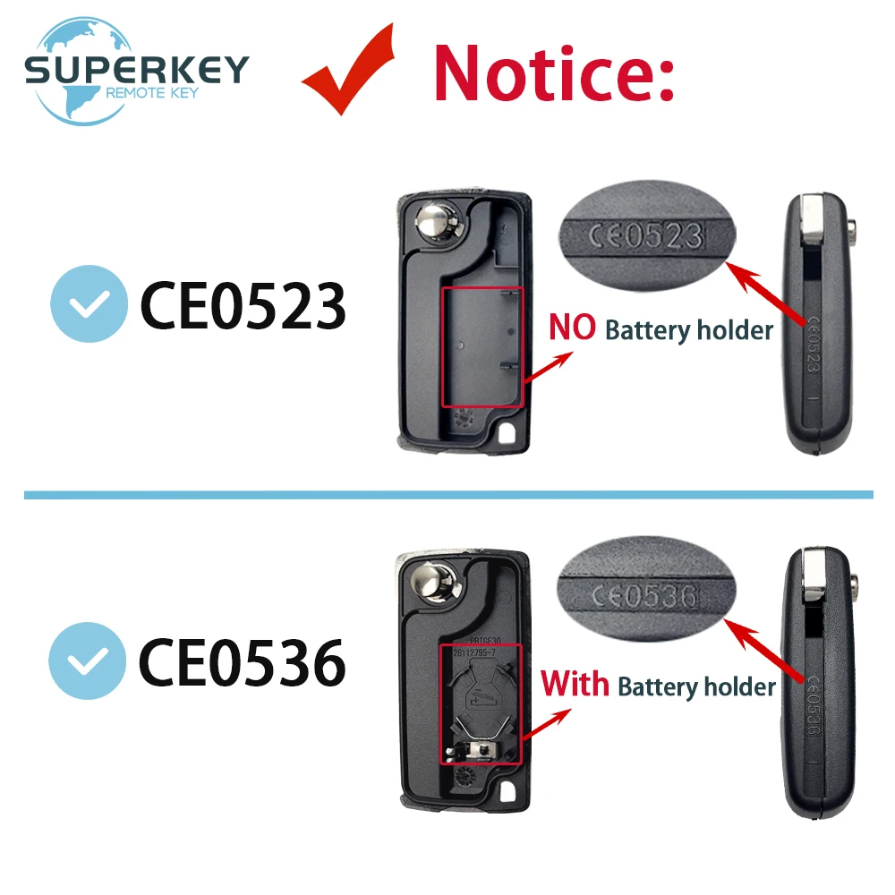 For Peugeot 207 307 308 407 607 807 For Citroen C2 C3 C4 C5 C6 Xsara Berlingo Flip Remote Car Key Shell Case Cover HU83 VA2
