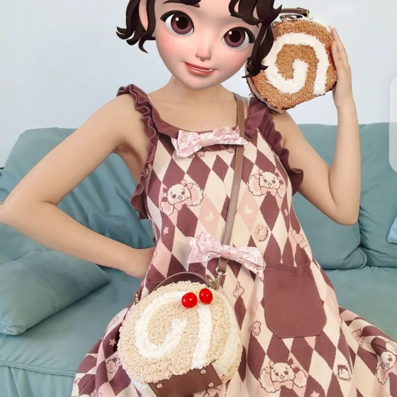 女の子用ショルダーバッグ,女の子用ショルダーバッグ,カワイイスタイル,10代のユニフォーム,ロリータ