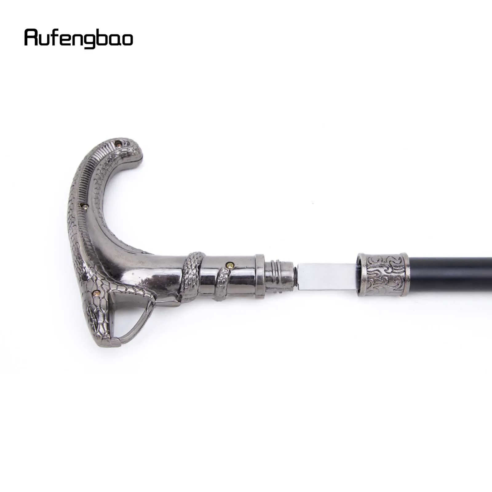 งูม้วนเดิน Stick ที่ซ่อนอยู่แผ่น Self Defense แฟชั่น Cane แผ่นฮาโลวีนคอสเพลย์ Crosier แวมไพร์ Stick 93ซม.