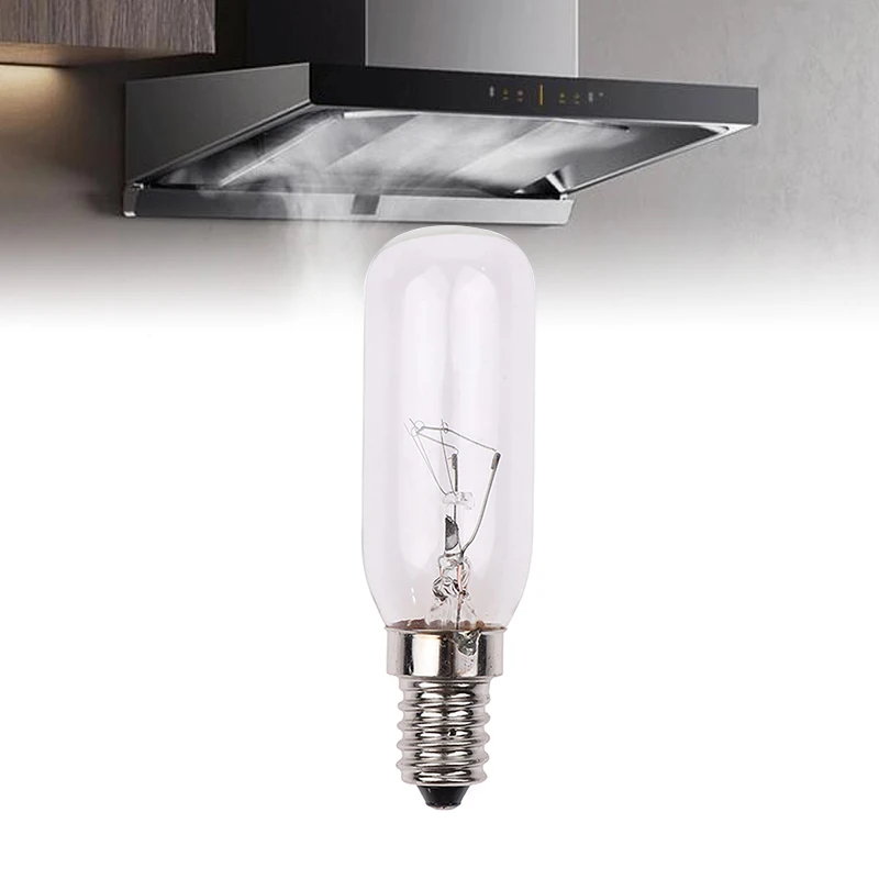 Bombilla de campana extractora E14, luz LED T25, 220V, 40W, lámpara de filamento, ventilador, indicador de iluminación