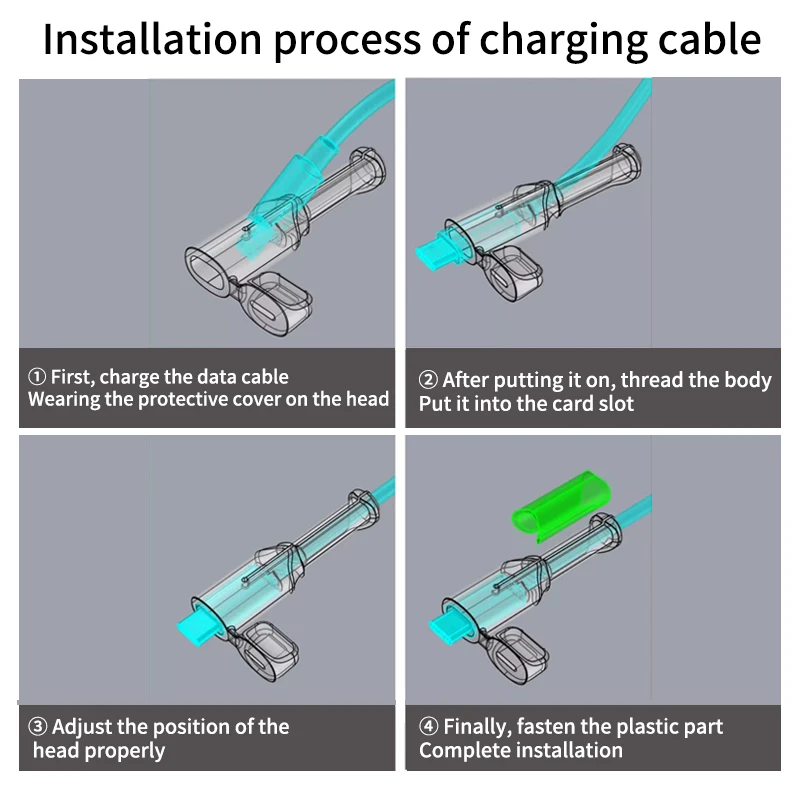 Capa de proteção para cabo de dados com anti-dobramento e anti-quebra, adequada para cabo de carregamento Apple 15, telefone iPhone 16 Promax