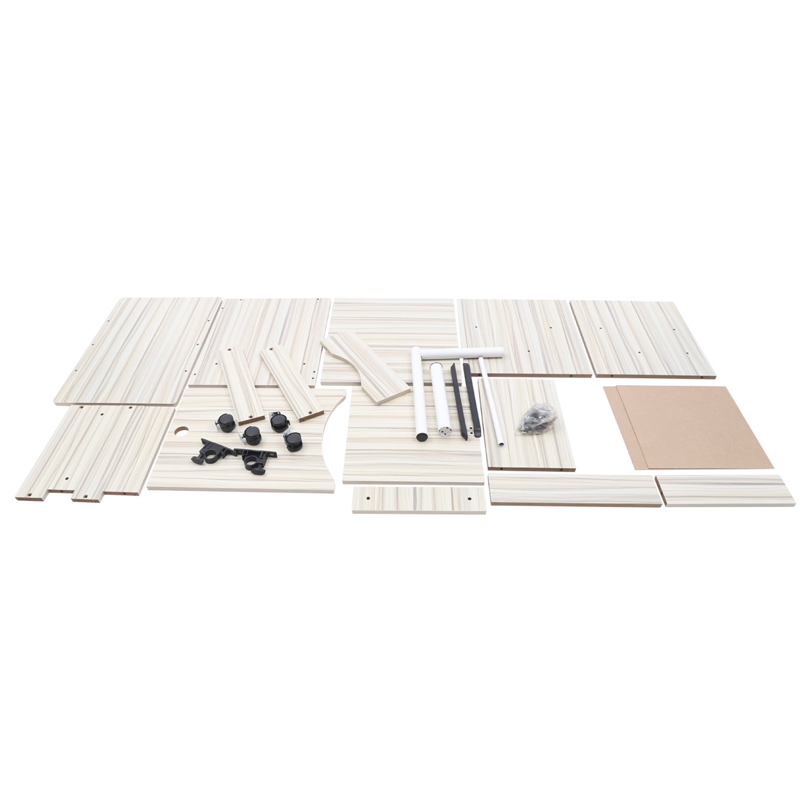 Multi-Layer Storage Desk Lifting Bedside Table End Tables Removable Bedside with Lockable Wheels