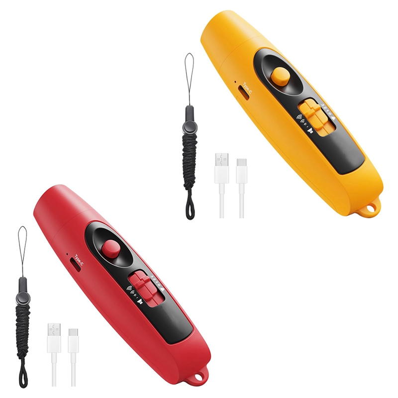 Apito eletrônico com carregamento usb, para professores de treinadores de árbitro, apito de acampamento para jogos esportivos ao ar livre com cordão