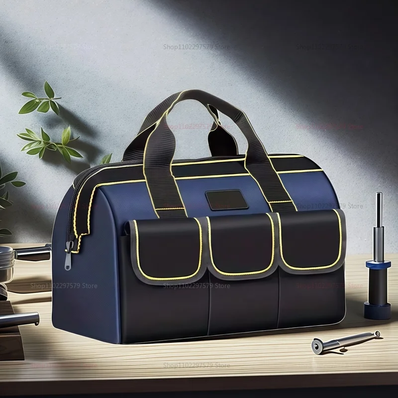 Bolsa de ferramentas elétrica, bolsa de ferramentas de armazenamento multifuncional à prova d'água, adequada para eletricistas, encanadores, mecânicos de carros, proprietários