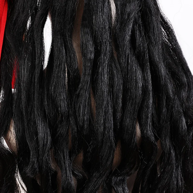 ผู้ใหญ่ชายแคริบเบียนโจรสลัดหมวกวิกผมฮาโลวีน Stage Performance กัปตันโจรสลัดเครื่องแต่งกายวิกผมอุปกรณ์เสริม Jack Sparrow วิกผม