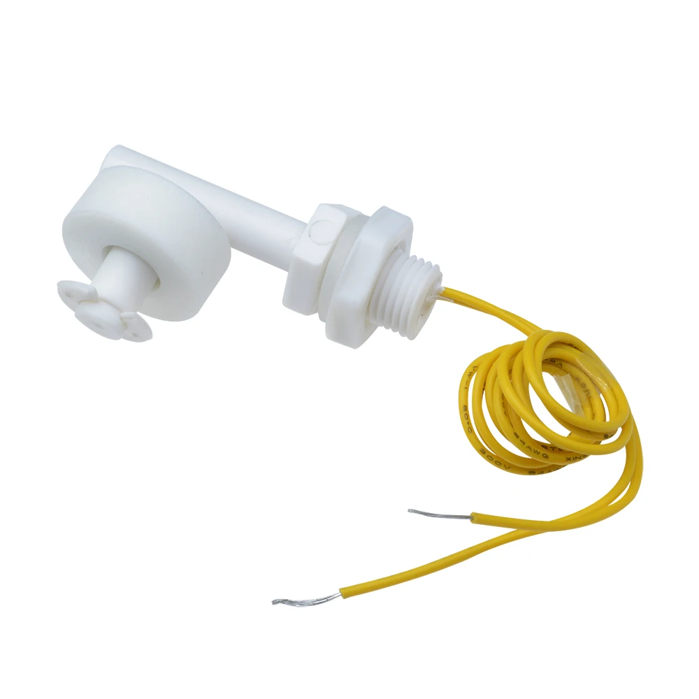 Dc 220v sensor de nível de água líquida ângulo direito mini interruptor de flutuador contém para sensores switchs do tanque de peixes
