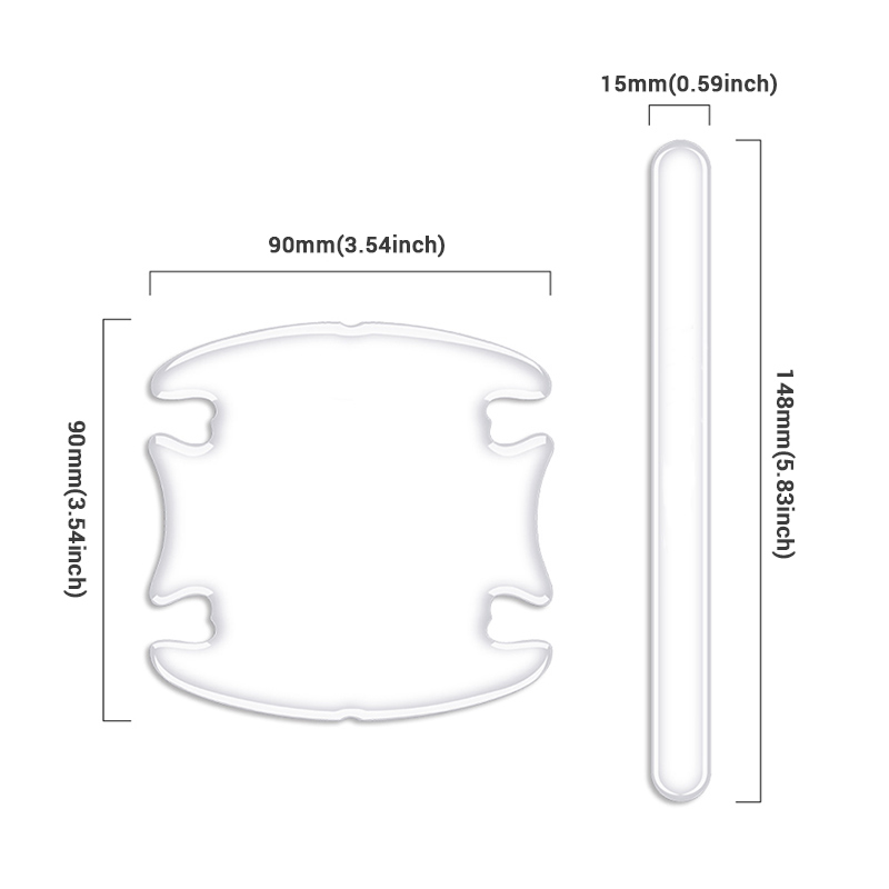SEAMETAL 車のドアボウル透明衝突防止プロテクターバーステッカーサイドエッジ保護ガードカバー保護ストリップ
