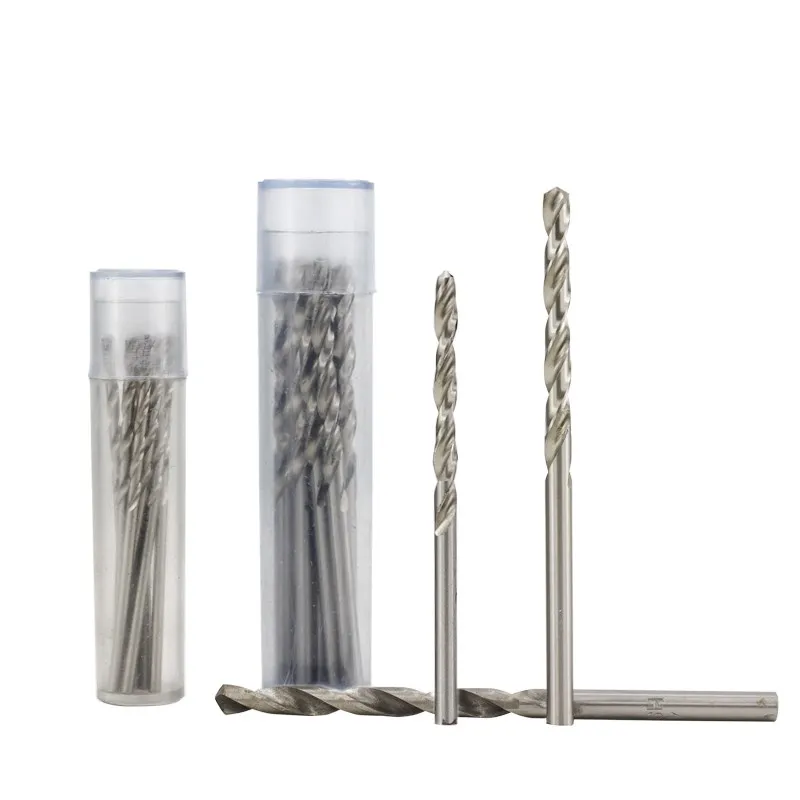 XCAN 10 Chiếc 0.3-4.0Mm Thép Tốc Độ Cao Xoắn Mini Mũi Bộ Dụng Cụ Dremel Rotary Gỗ/Lỗ Kim Loại Dao Cắt Mũi Khoan Mini