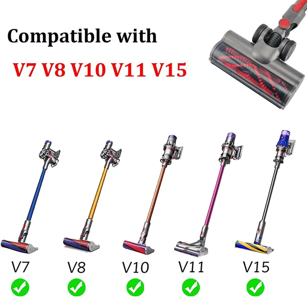 HOT SALE Turbine Brush Head for Dyson V7 V8 V10 V11 V15 Vacuum Cleaner Floor Attachment with LED Headlights