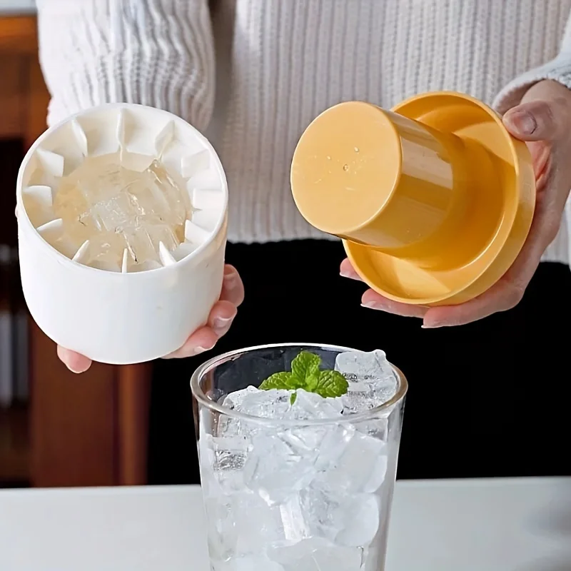 Quick Freeze ซิลิโคน ICE CUBE แม่พิมพ์ได้อย่างง่ายดาย Release ทนทานเป็นพิเศษสําหรับ Crafting ก้อนน้ําแข็ง BPA ฟรีถังน้ําแข็งถ้วยกระบอก