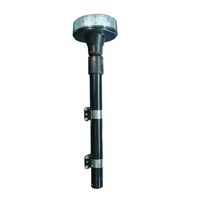 Barras de luz LED rotativas para farol de poste de aviso traseiro de motocicleta